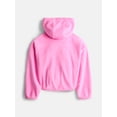 thumbnail image 2 of Athletic Works Girl's Polar Fleece Full-Zip Jacket, Sizes 4-18, 2 of 3