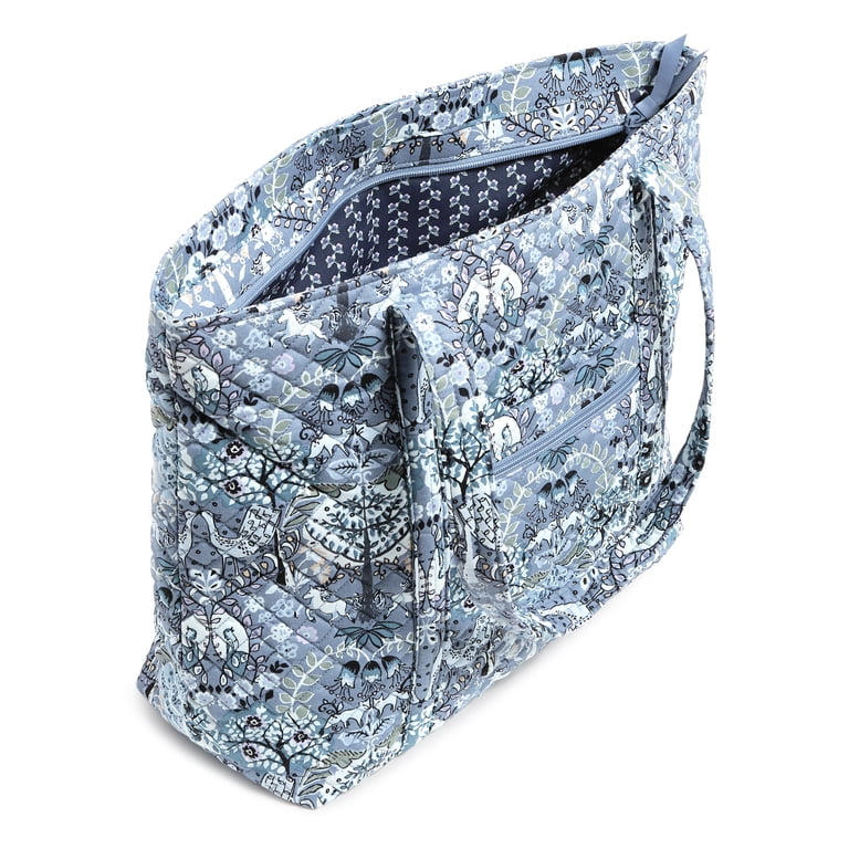 Vera Bradley Women's Cotton Vera Tote Bag Enchantment Blue