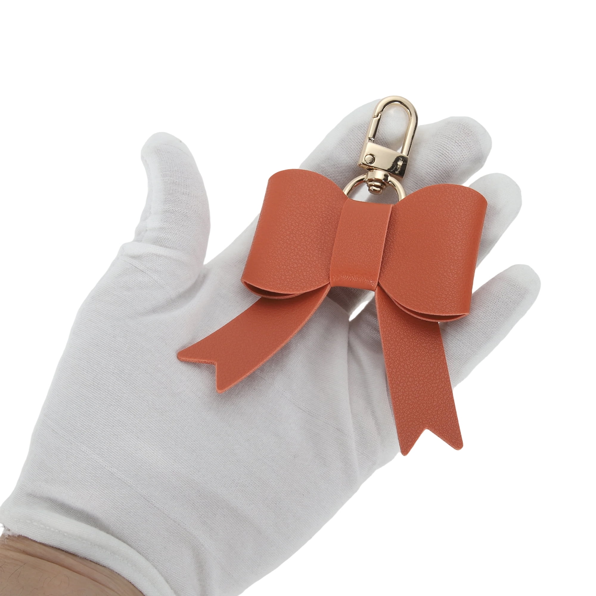 Unique Bargains Colorful Bow Handbag Charms for Gifts And Accessories Orange Red