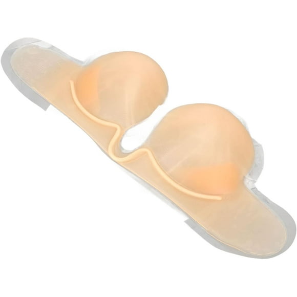 ZOUSSIQI Adhesive Bra Push Up, Silicone Strapless Bra Backless, Reusable Adhesive Bra Invisible Bra, Adhesive Bra Silicone Strapless Bra Adhesive Wedding Bra for Wedding Dresses(D) CA919-26769