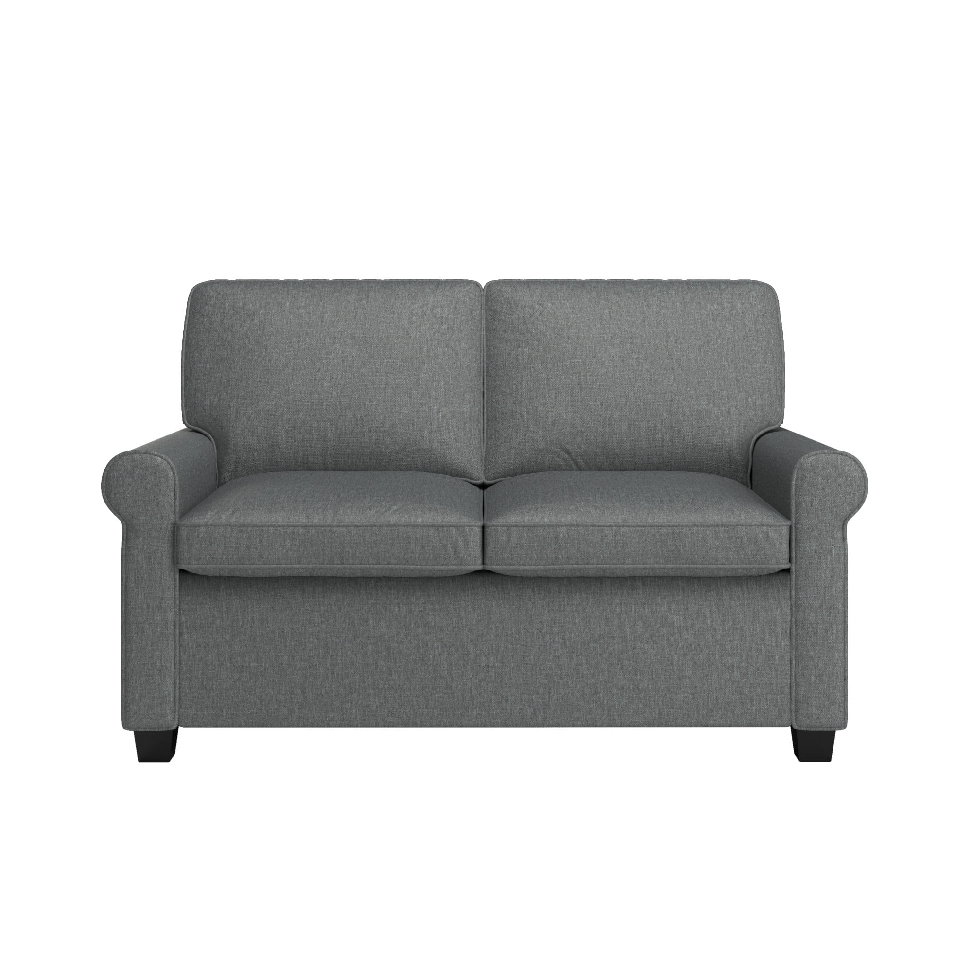 Mainstays Tatum Twin Sleeper 56.25" Loveseat, Dark Gray