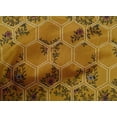 thumbnail image 4 of oneOone Cotton Cambric Gamboge Yellow Fabric Geometric|Leaves & Floral Block Craft Projects Decor Fabric Printed By The Yard 56 Inch Wide, 4 of 4