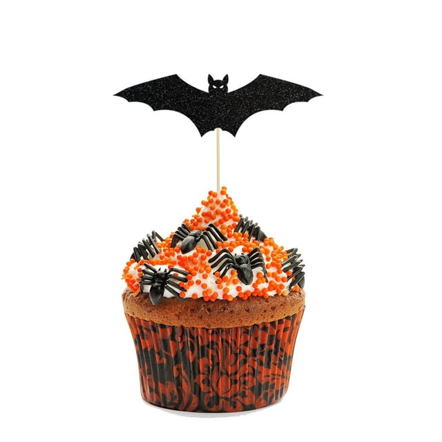 Halloween 3Ds Three-dimensional Bas Cake Decoration Card Holiday Decoration Bamboos Stick Cake Card Card