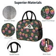 thumbnail image 4 of Womens Neon Halloween Pumpkins Pattern Lunch Box for Work,Insulated Lunch Bag for Women,Loncheras Para Mujer,Leakproof Adult Lunch Bag for Work,Beach,Travel,Picnic,Camping, 4 of 7