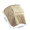 thumbnail image 3 of Under Desk Heated Blanket, Compact Roll-Up Foot Warmer with Button Control, Gray Space-Saving Heater for Office Study, Plug-In Comfort During Long Work Hours, 3 of 7