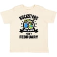thumbnail image 3 of Inktastic Rockstars Are Born in February Birthday Boys or Girls Toddler T-Shirt, 3 of 5