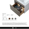 thumbnail image 2 of Fine Fixtures - Wall Mount Bathroom Vanity And Sink, Knob Free Design - Alpine Collection -, 2 of 11
