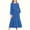 Navy, variant on CYRBOKO Girls Dresses, A-line Breathable Long Sleeve Casual Mid-Length Dresses with Pockets Red Size 6-7T