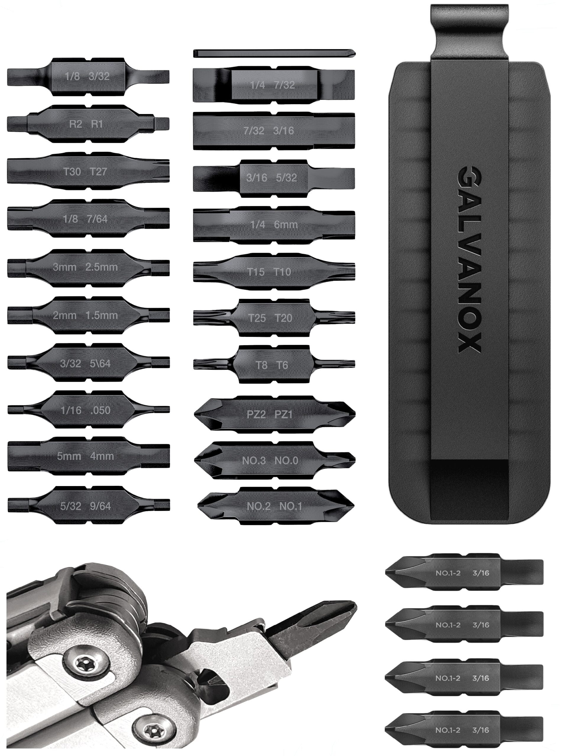 KIT EMBOUTS Kit de 21 embouts réversibles pour SKELETOOL et WAVE