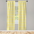 thumbnail image 3 of Ambesonne Yellow Chevron Curtains, Old Sharp Motif, Pair of 28"x95", Earth Yellow White, 3 of 5