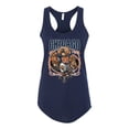 thumbnail image 2 of Wild Bobby, Chicago Fan | CHI Fantasy Football ,Sports, Ladies Racerback Tank Top, Navy, Small, 2 of 4