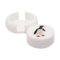 thumbnail image 4 of Queenza White Marble Coaster Set with Multi Color Gemstone Inlay Penguin Art, Coasters for Coffee Table and Living Room, 4 of 4