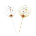 thumbnail image 1 of 2PCS Solar System Cake Toppers Exquisite Solar System Cake Picks Metal Solar System Birthday Cake Decor Iron Art Solar System Dessert Pick Gift Personality Birthday Party Cake Decor, 1 of 4