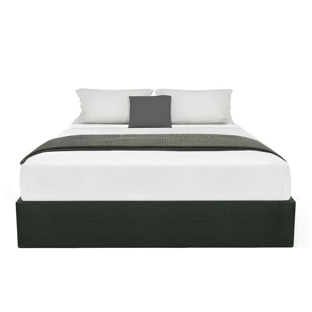 Base de Cama King Size Gris Oscuro Madera Onstore
