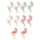 thumbnail image 4 of Paquete de 20 Colgantes con de Flamencos Pendientes de Joyería con Esmaltadas Finding Craft Sunnimix Colgantes de los encantos de la aleación, 4 of 8