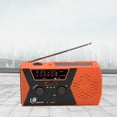 thumbnail image 4 of AM/ & NOAA Emergency Hand Crank with Flashlight for SOS Emergency Portable Solar s Self Powered AM/ with 2000mAh Power Bank Cell Phone Charger USB Rechargeable Great, 4 of 9