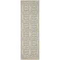thumbnail image 3 of SAFAVIEH Cambridge Leslie Geometric Wool Runner Rug, Silver/Ivory, 2'6" x 12', 3 of 9