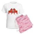 thumbnail image 6 of CafePress - Swedish Dala Horses Women's Light Pajamas - Women's Short Sleeve Print T-Shirt and Pants Light Cotton Pajama Set, 6 of 7