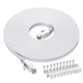 thumbnail image 1 of Cable Ethernet plano Cat6 BUSOHE de 6,1 m blanco RJ45, 1 of 7