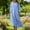 Light Blue womens maxi dress a1, variant on Uscallm Women's Round Neck 3/4 Sleeve Maxi Dress Summer Flowy Loose Boho Casual Vacation Beach Sundresses, Light Blue L