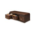 thumbnail image 2 of Banc de Rangement avec Coussin et Trois Bacs - Espresso w/Espresso, 2 of 5
