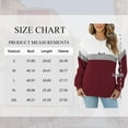 thumbnail image 4 of SHIBEVER Long Sleeve Shirts for Women Casual Womens Clothes Pullover Fall Tops for Women Crew Neck Winter Colorblock Sweatshirts Red L, 4 of 9