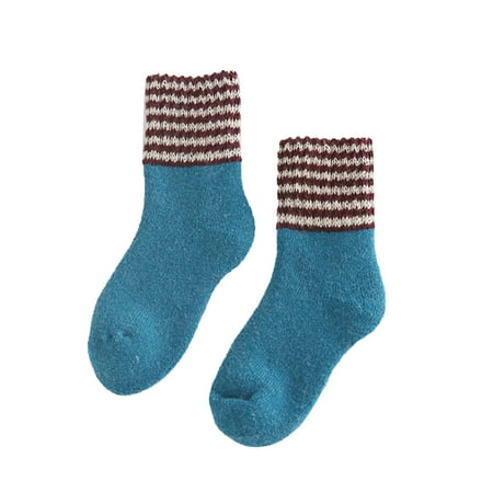 

Socks Pack for Women Boys Socks 10-12 Years Old 2020 New Winter Warm Striped Home Wool Socks For Women Tan Thigh High Socks