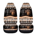 thumbnail image 4 of Kuiaobaty 2 Pcs Vehicle Seat Covers Seat Cover American Tribal Dachshund Dog Pattern Comfortable Automotive Seat Cushions Cover Interior Decoration Fit Most Car Sedan Van Truck, 4 of 7
