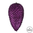 thumbnail image 3 of Vickerman 7" Plum Matte Glitter Pinecone Christmas Ornament, 4 per pack, 3 of 3