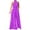 Purple, variant on Women's Jumpsuit Print Casual Romper Women Jumpsuit Long Pocket Playsuit Strap Loose