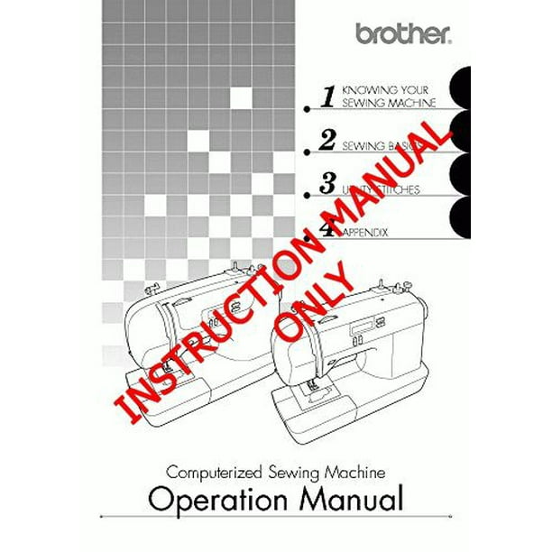 Brother CS6000i Sewing Machine Owners Instruction Manual - Walmart.com