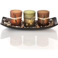 thumbnail image 1 of Natural Candlescape Set, 3 Decorative Candle Holders, Rocks And Tray, 1 of 4