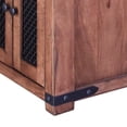 thumbnail image 4 of Umey 60 Inch 3 Drawer Kitchen Island, 4 Doors, Towel Bar, Brown Solid Wood, 4 of 4