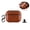 Lightbrown, variant on For AirPods 4th Generation Case 2024, Light Luxury Leather Earphone Protector, Slim Fit Shock-Absorbing Shell with Carabiner for AirPods 4, Darkbrown