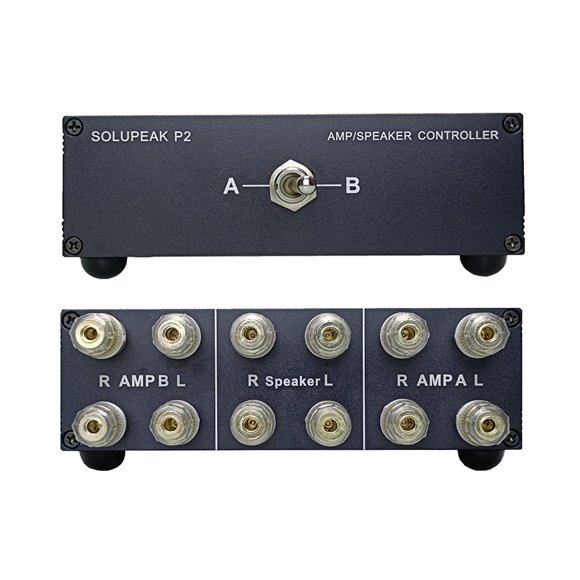 Selector de amplificador/altavoz SOLUPEAK P2 2-IN-1-OUT