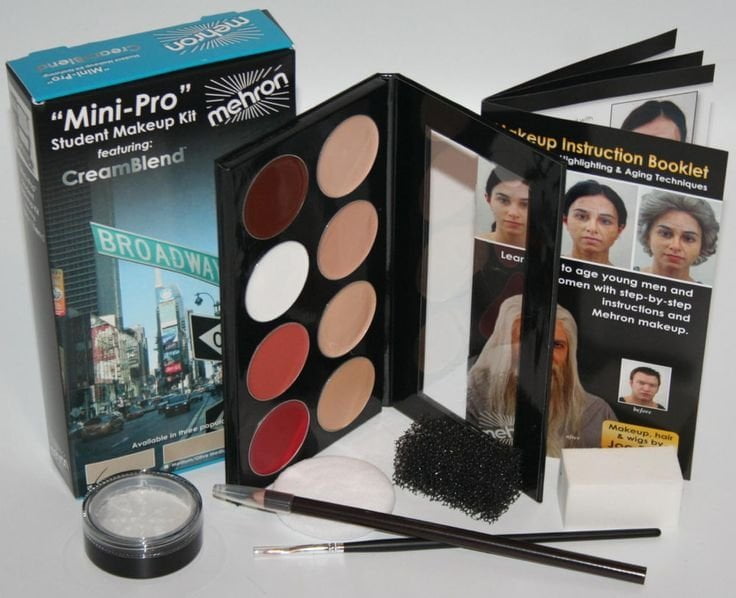 Mehron CreamBlend Stick All Pro Makeup Kit | Face, Hair, Contouring, Stage, Films, TV, Video, Photography, Makeup & More Long Lasting Professional Set (Fair) - Walmart.com