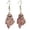 Pink, variant on Halloween Pumpkin Earrings With Rhinestone Details And Jack O Lantern Face Dangle Drop Design For Party(Orange-5.9cm)