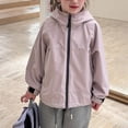 thumbnail image 5 of Xyant Girls Rain Jacket Boys Sportswear Water Resistant Hoodie Kids Toddler Lightweight Raincoats Windbreaker Outdoor (Pink,2-3 Years), 5 of 7