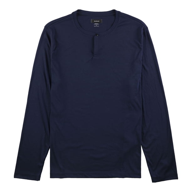 Alfani First Impression Henley - Camiseta para hombre, color azul, XX-Large