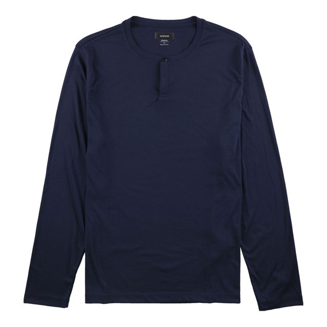 Alfani First Impression Henley - Camiseta para hombre, color azul, XX-Large