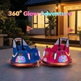 thumbnail image 3 of OLAKIDS 12V Kids Bumper Car with Parent Remote Control, 5-Point Harness, 360° Spin, LED Lights & Music, Toddlers Ride On Toy for Ages 1.5-6, 3 of 9