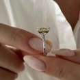 thumbnail image 3 of Jewelerix Statement Pear & Radiant Cut Toi Et Moi Engagement Ring, Yellow & White Moissanite Ring, Unique Bridal Wedding Ring, Minimal Gold Promise Ring, 3 of 5