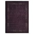 thumbnail image 3 of Rugsotic Carpets Handmade Rugs Hand Knotted Loom Rectangle 5'x8' Purple Wool for Indoor Use, 3 of 6