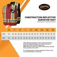 thumbnail image 6 of Pioneer 100% Cotton Hi Vis Surveyor's Safety Vest for Construction - Reflective Tape - 10 Pockets - Class 1 - Black, 6 of 8