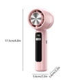 thumbnail image 3 of Coolings Fan Silent Fan Usb Air Conditioner Fan Vertical Blowing 199 Wind Speeds Mini Desktop Rechargeable Brushless Folding Easy Storage Outdoor Fan, 3 of 5