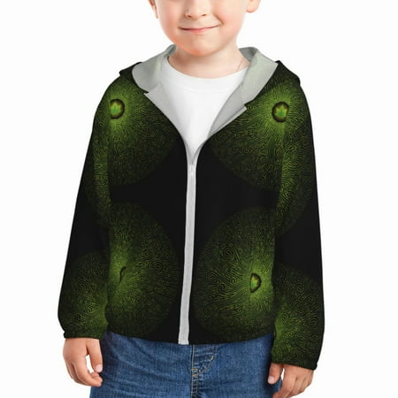 

Zeuib Mandala With Marijuana Leaf Print Girls & Boys Sun Protection Hoodie with UPF 50+ Children’s Quick-Dry Jacket Perfect for Outdoor Activities-3 Years