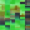 thumbnail image 1 of Ahgly Tapis d'Intérieur Lavable en Machine Carré Transitionnel Vert Néon, 6 Pieds Carré, 1 of 7
