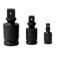 thumbnail image 1 of 3pcs Impact Gimbals Set 1/2" 3/8" 1/4" Reducer Adapters With Ball And Spring System Impact Gimbals Socket Adapters For Sockets And Bits, 1 of 5