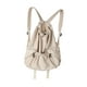 thumbnail image 5 of Bolsa de gimnasia de moda portátil de mochila casual de mochila para adultos caminando para acampar Beige, 5 of 8