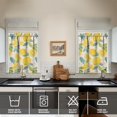 thumbnail image 4 of Kitchen Curtains 36 Inch Short - 3 Panel Set Lemon Print, Rod Pocket Window Curtains 100% Polyester, Cute Fruit Valance for Farmhouse, Cafe, Living Room, Bedroom, Easy Wash, 4 of 6